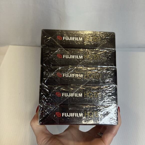 NEW Sealed Fuji Fujifilm HQ120 5-Pack Blank‎ VHS Video Tapes 6 Hour High Quality - Picture 4 of 9